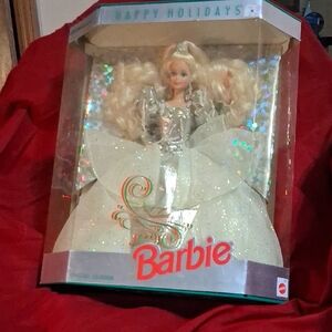 Barbie Holiday Doll in Silver and White